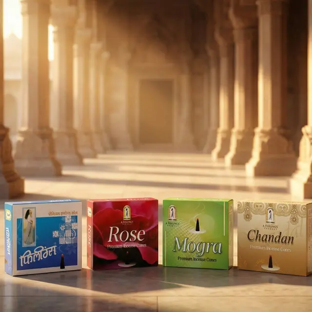 Cone Mix --> Feelings, Mogra, Gulab, Chandan + Most Wanted, Rajnigandha, Lily, Lavender